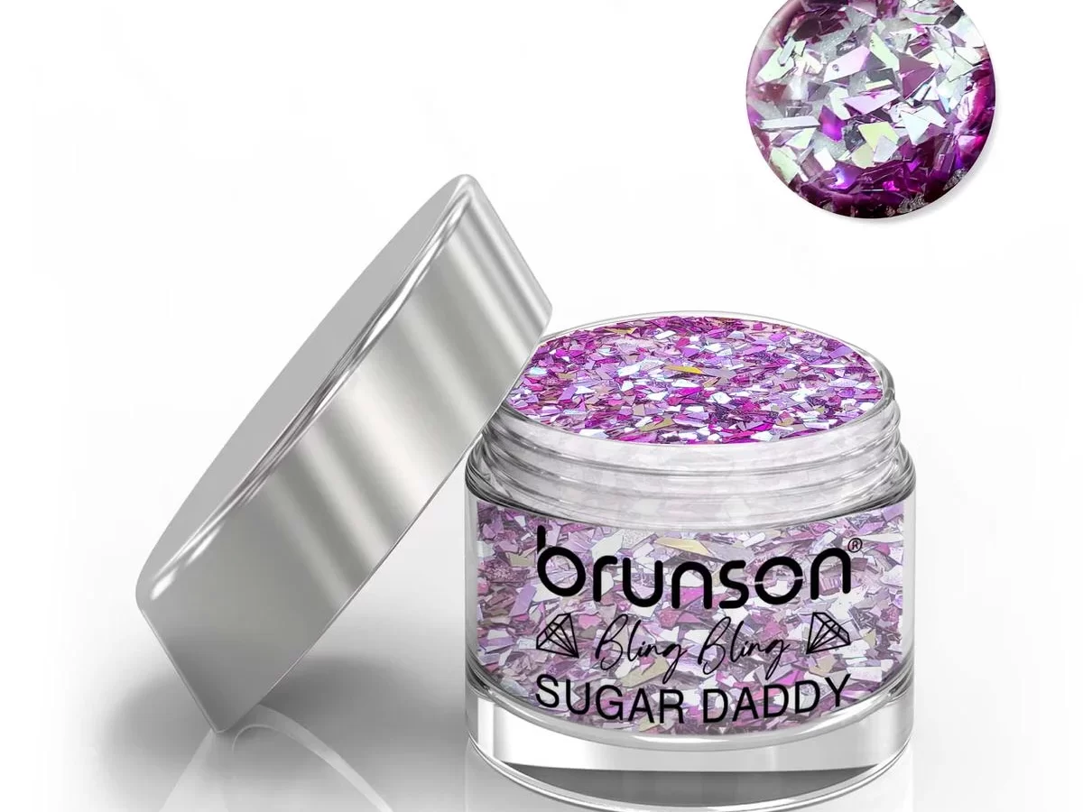 Bling Bling Sugar Daddy Acrylic Nail Glittered Powder BABS02