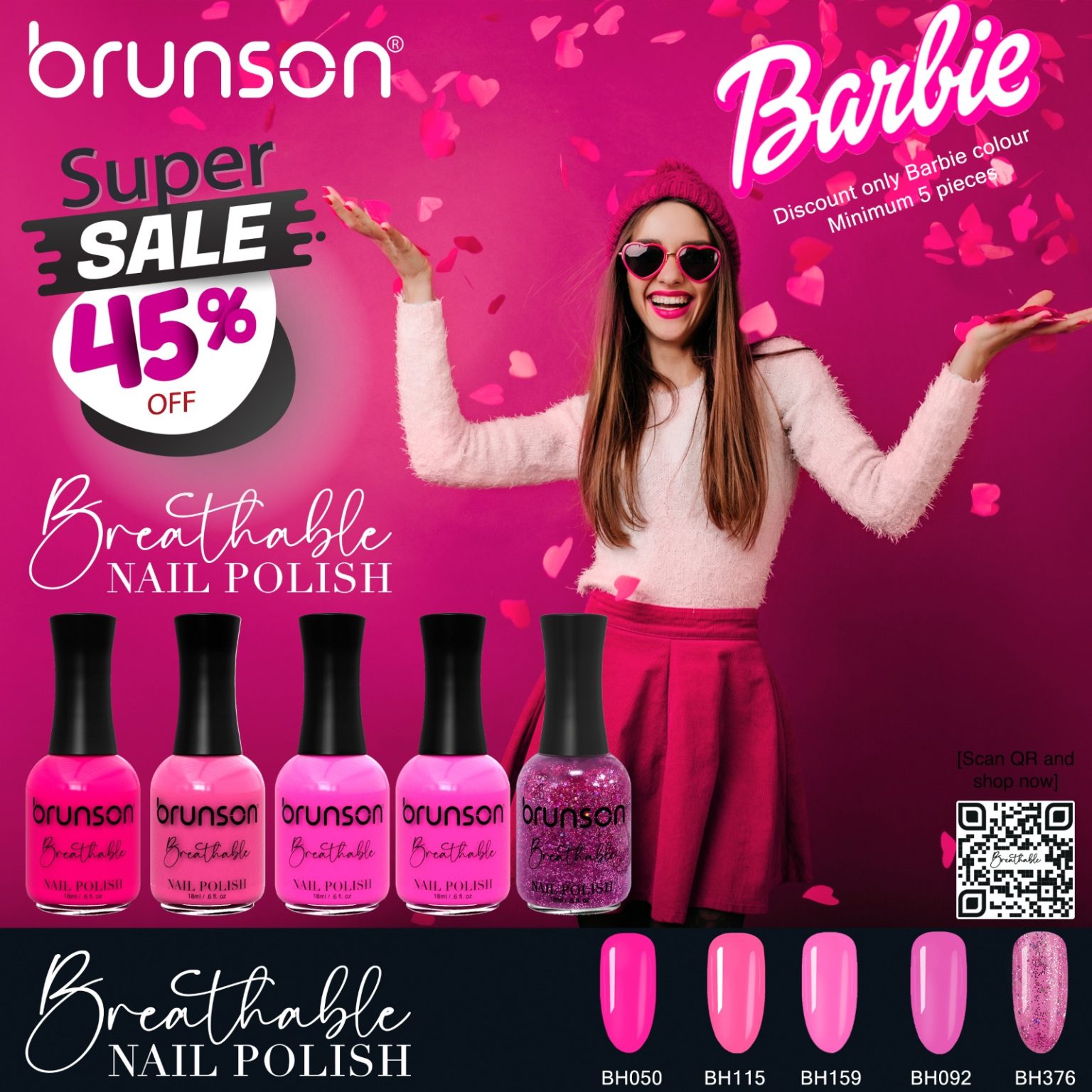 Halal Nail Polish | Breathable and Wudu Friendly | Brunson