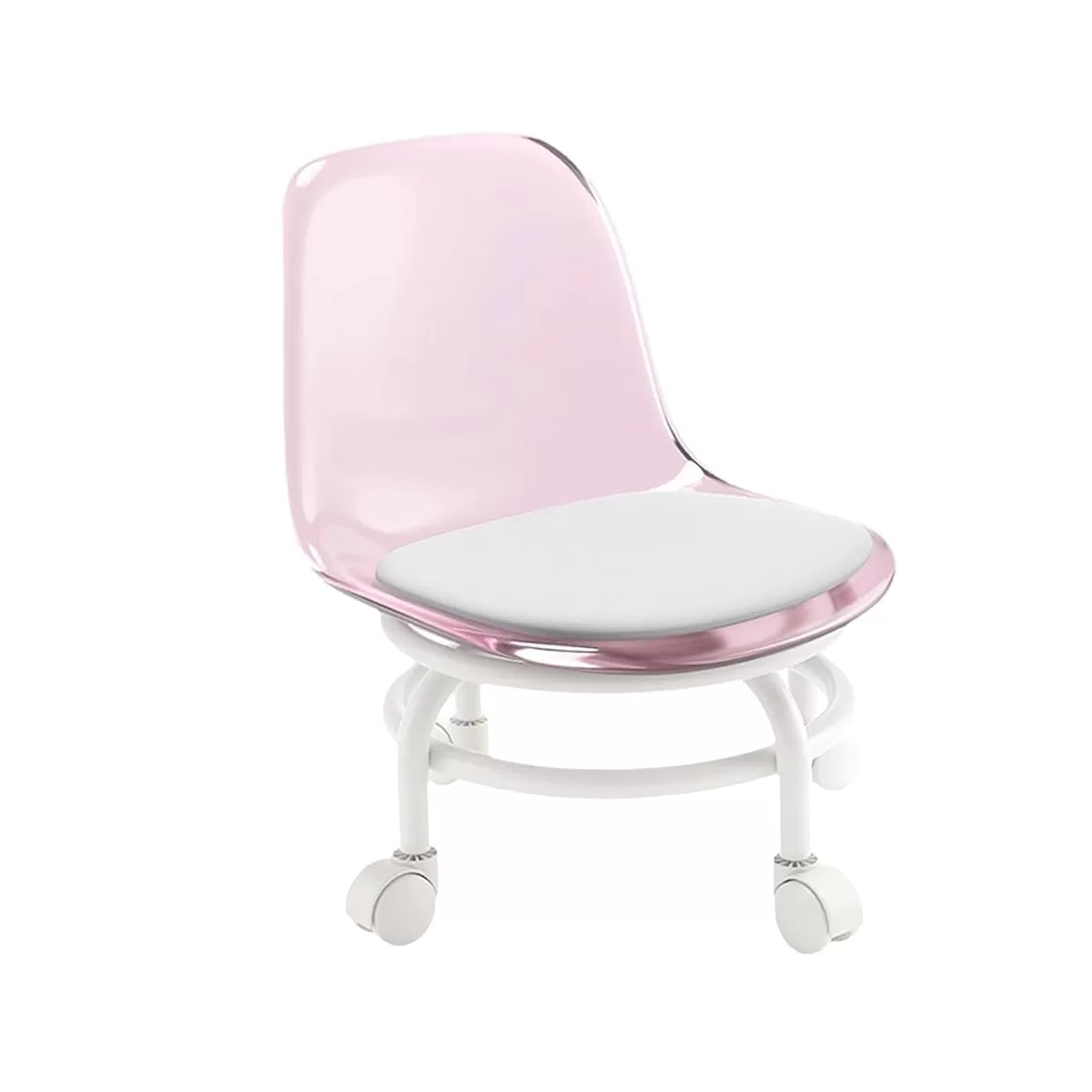 Transparent Pedicure Chair-Pink