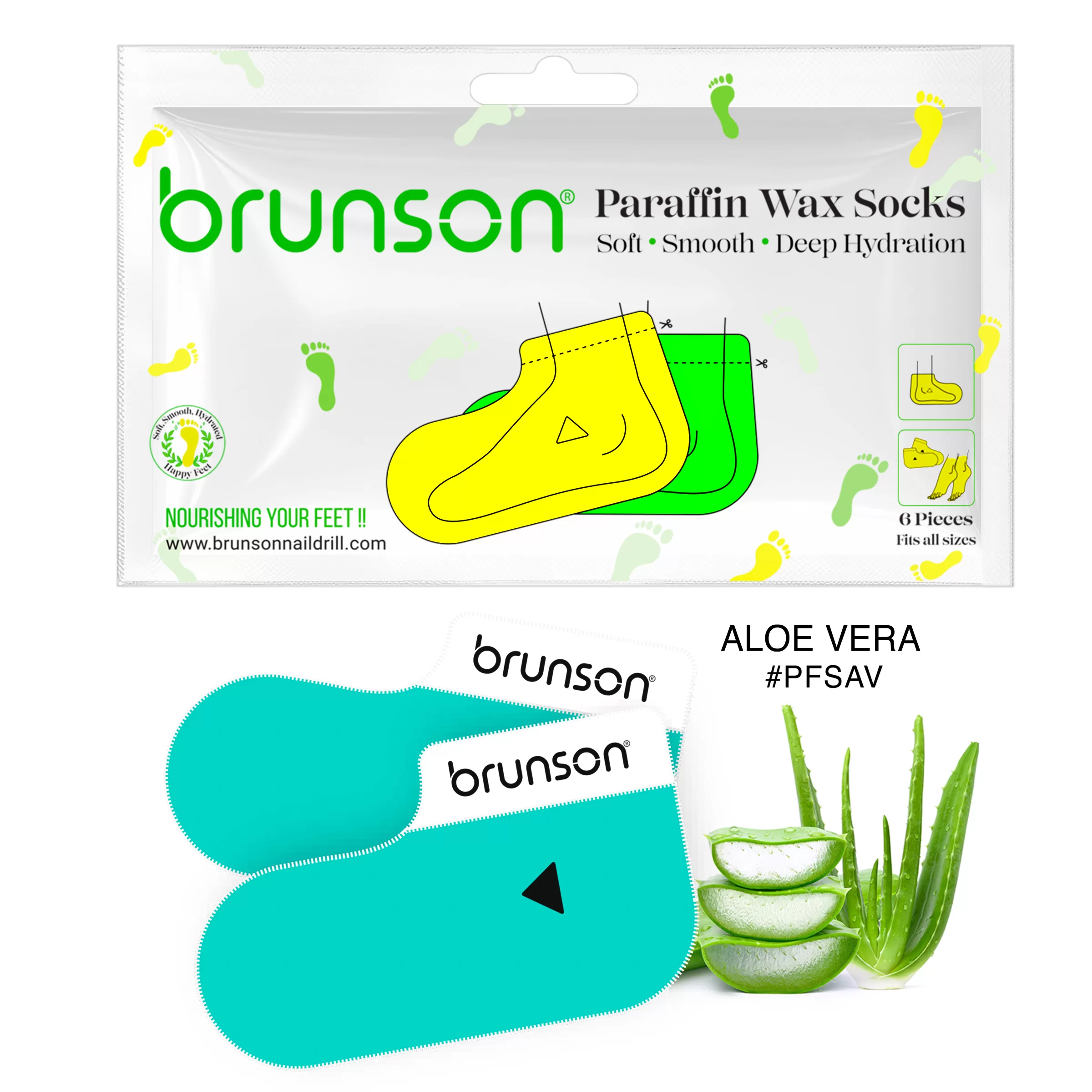 Paraffin Wax Foot Mask Kit-Aloe Vera