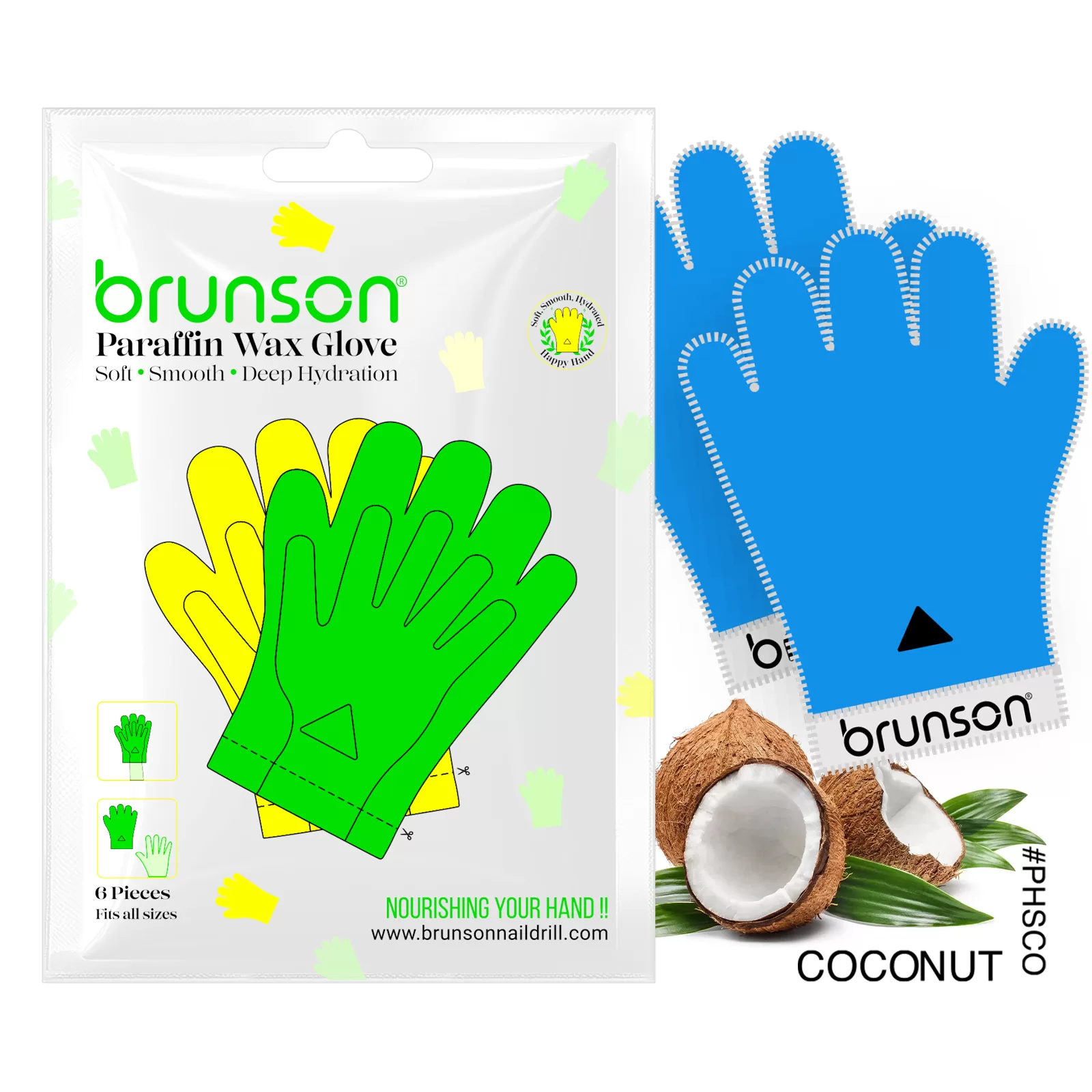 Paraffin Wax Hand Gloves Kit - Coconut