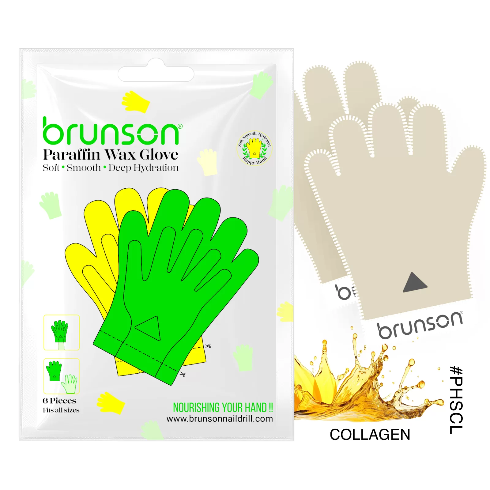 Paraffin Wax Hand Gloves Kit - Collagen