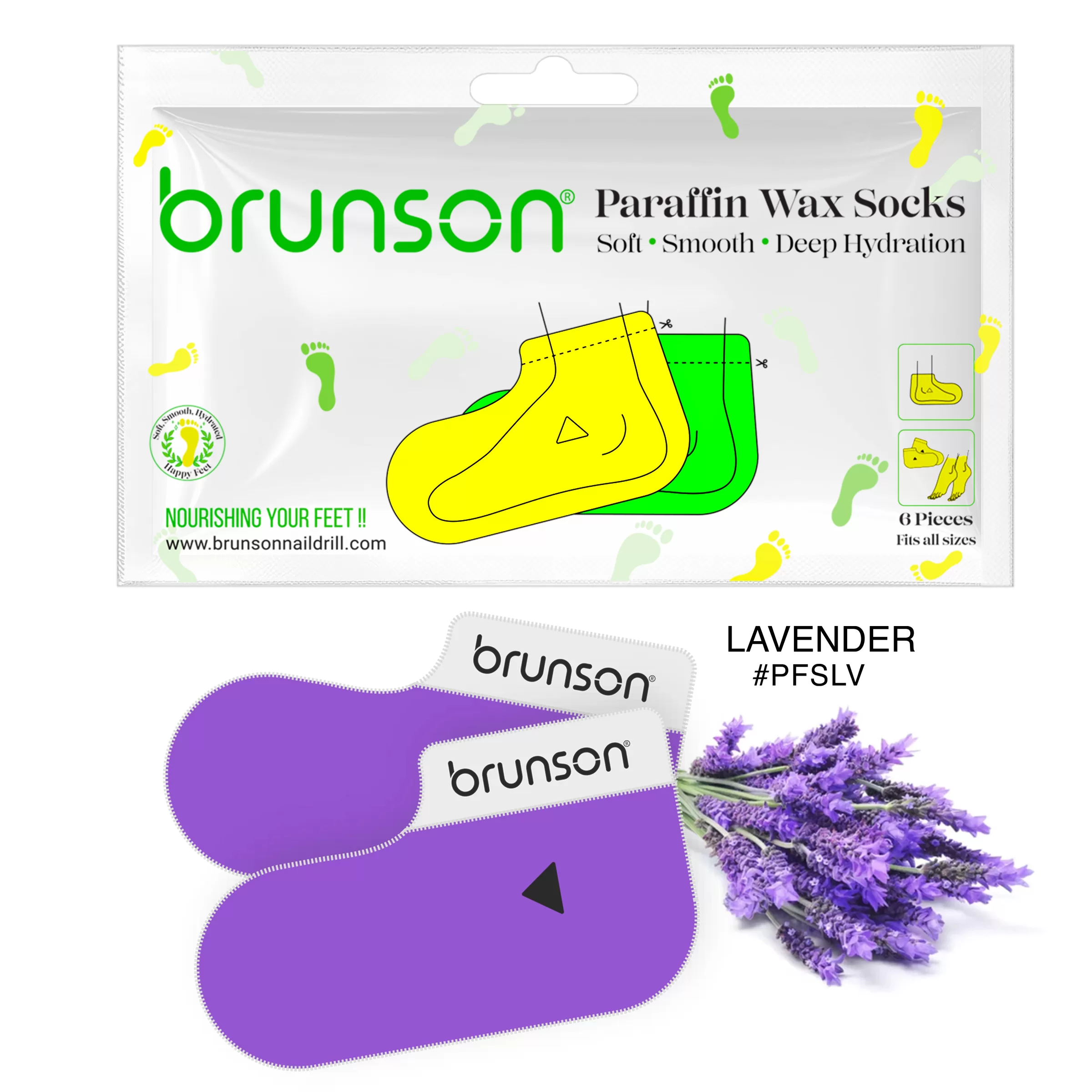 Paraffin Wax Foot Mask Kit-Lavender