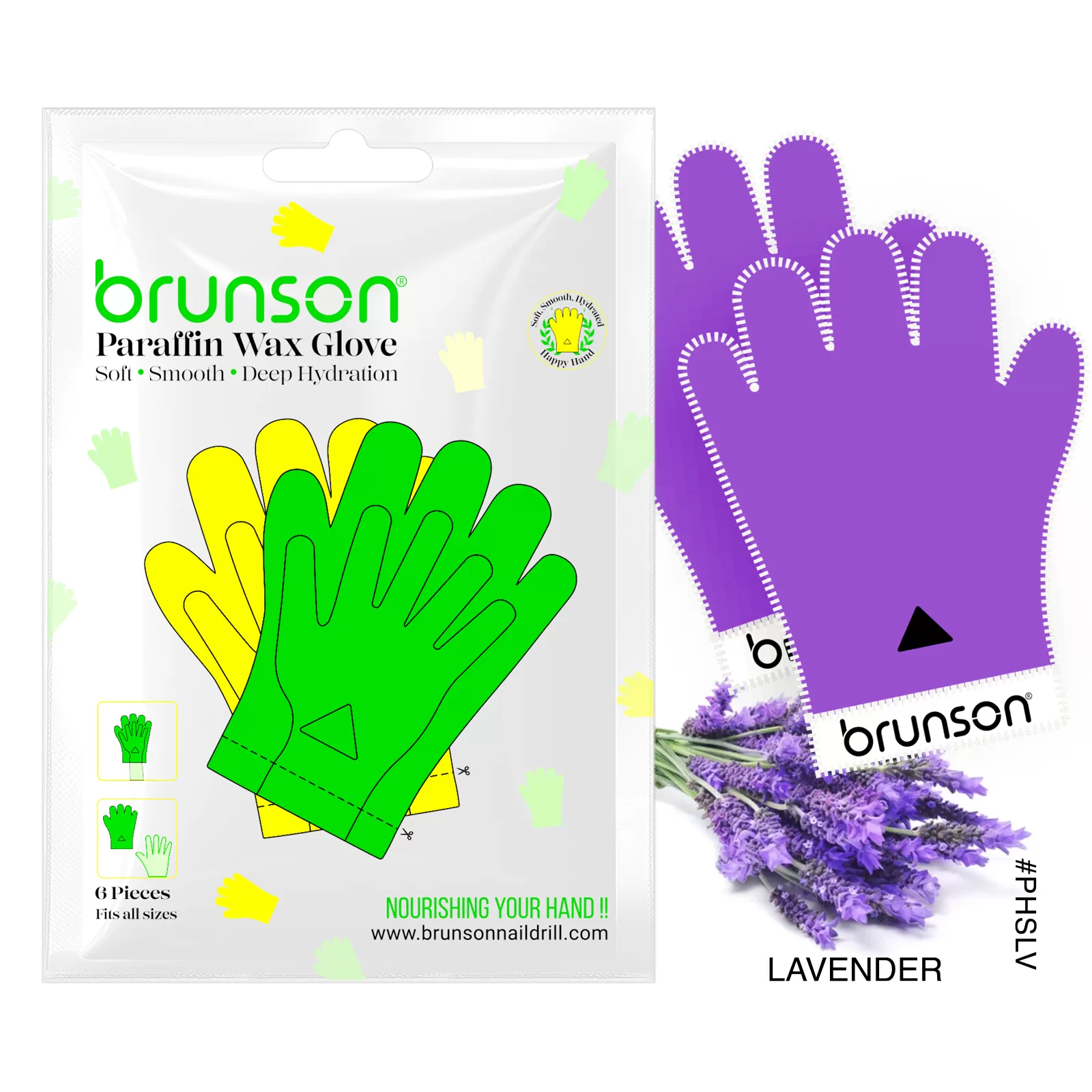 Paraffin Wax Hand Gloves Kit - Lavender