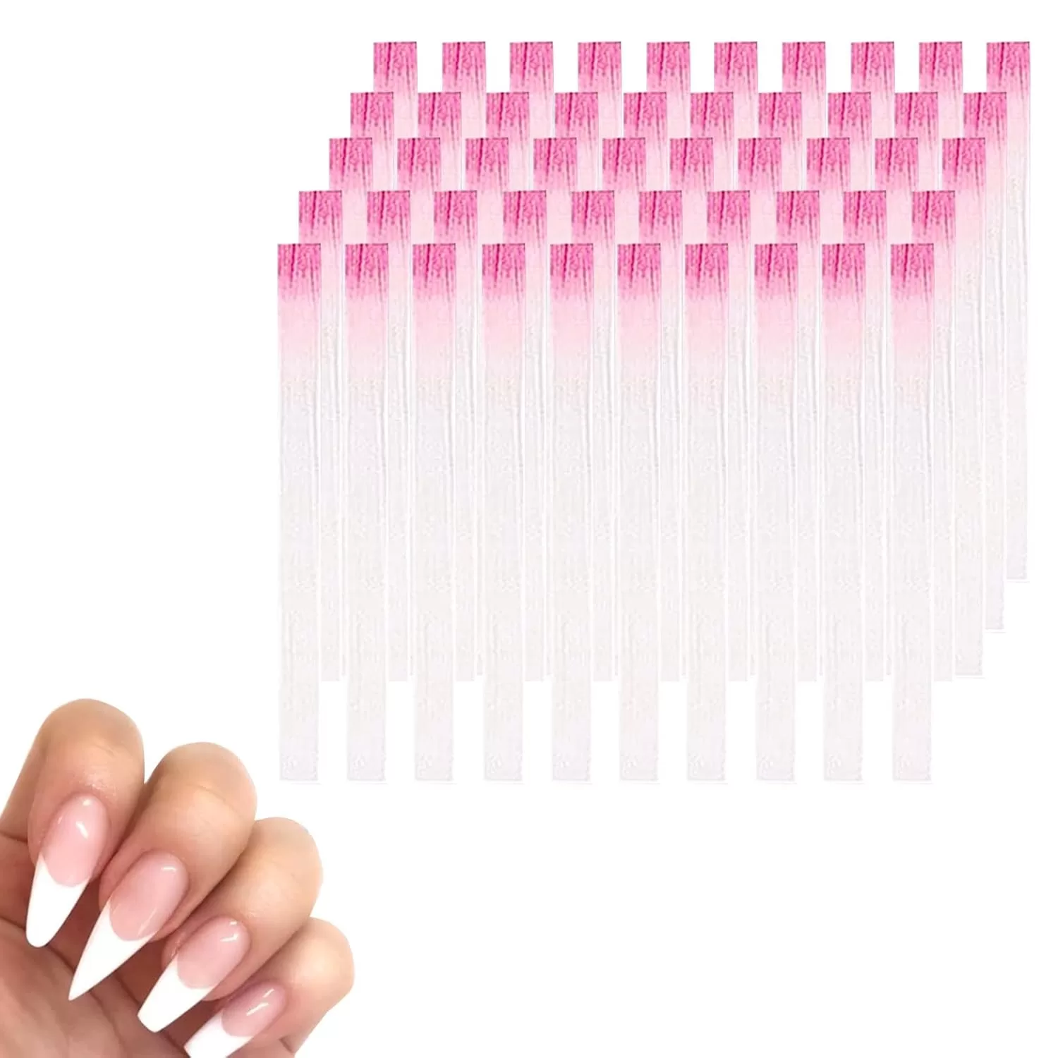 Pink Fiberglass Nail Extension