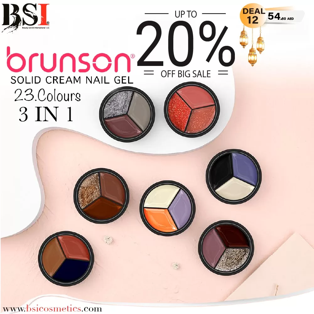 Deal 12 | Get 20% OFF on Brunson Solid Cream Nail Gel